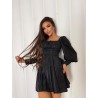 Бархатное платье со сборкой