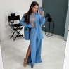 Костюм брюки с разрезами сбоку и пиджак 11860