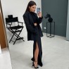 Костюм брюки с разрезами сбоку и пиджак 11860