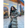 Длинный тёплый пуховик