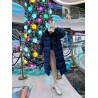 Длинный тёплый пуховик