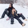 Джинсовое платье с оборкой 11422