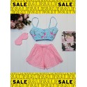 Хлопковая пижама с маской для глаз -sale