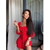 Кукольное девчачье платье с рюшами