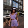 Комплект с шортиками и топ с милыми рюшами
