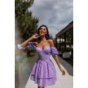Хлопковое платье-бюстье с пышной юбкой