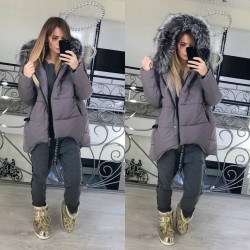 Куртка - парка зимняя с натуральным мехом 10648