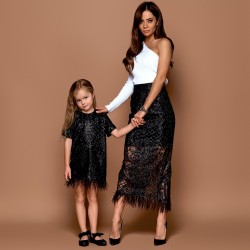 Юбка взрослая Family Look с перьями страуса 11230
